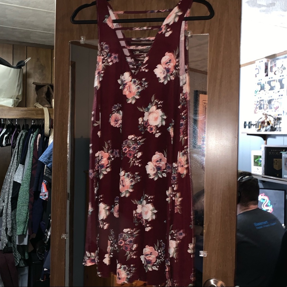 Floral t-shirt dress